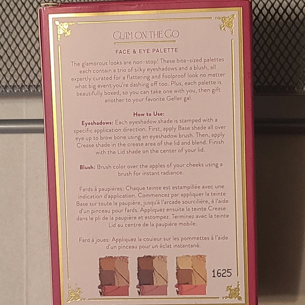 Laura Geller Glam On The Go Face & Eye Palette/Blush/Neutral Shade 3 Palatte NIB